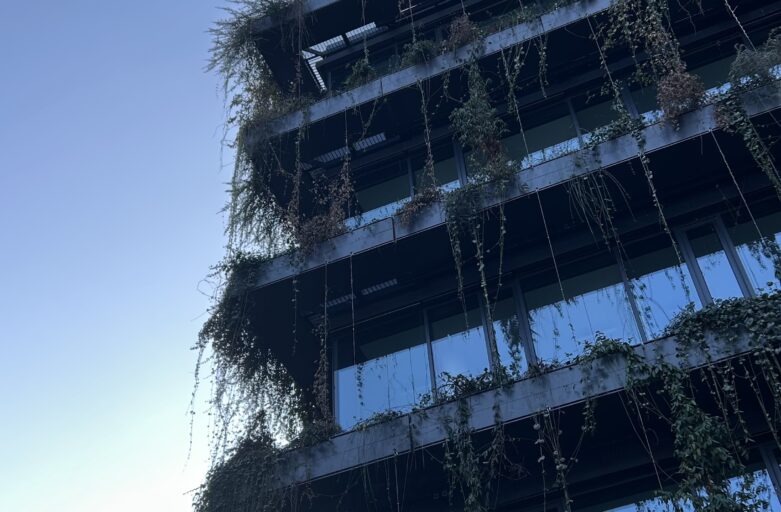 Begrüntes Bürohaus und Calwer Passage: Ein Ort zwischen Arbeit und Alltag